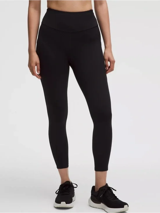 Lululemon Fast and Free High Rise Leggings 25” Black Size 12 - Picture 1 of 9